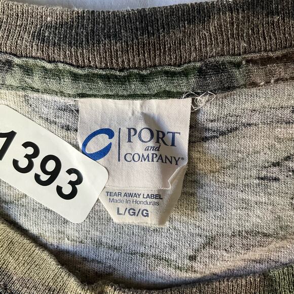 Port & Company Women’s Short Sleeve T-shirt size L,Camo Green,Go Lean Or Go Home - Picture 5 of 8